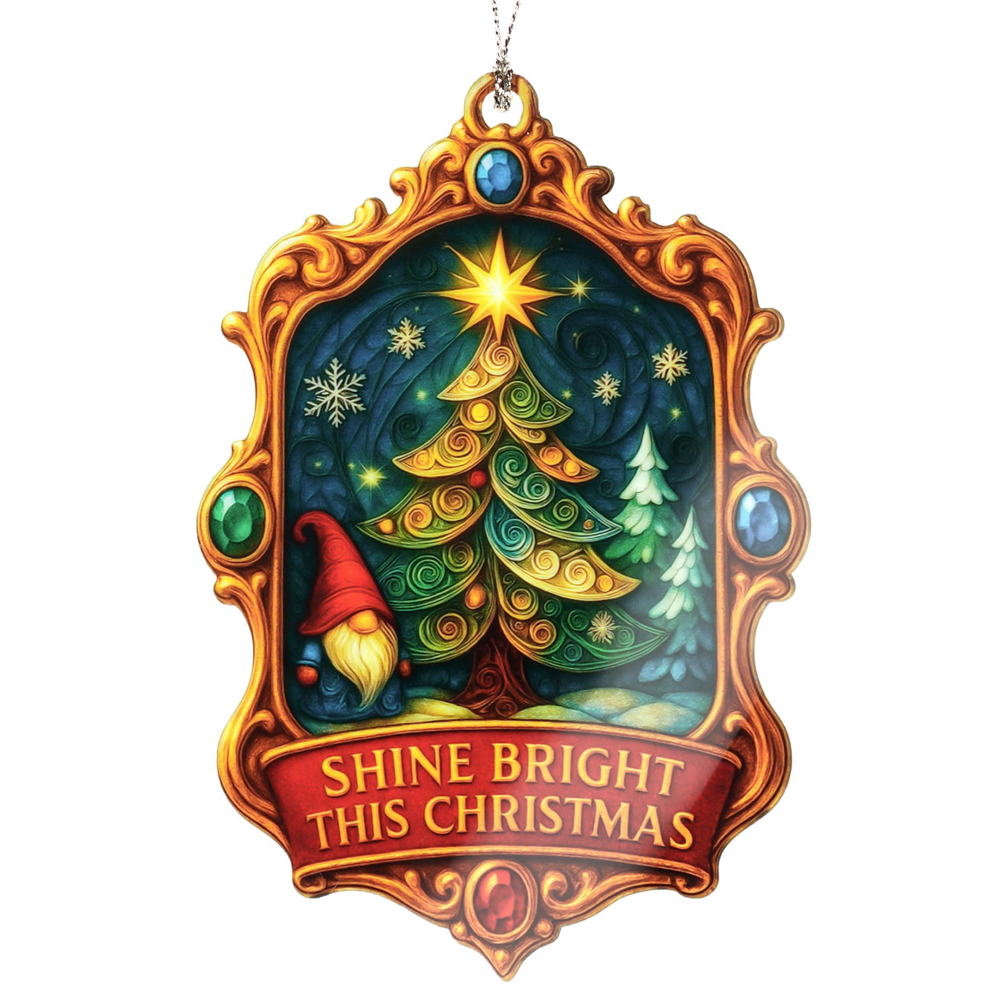 Christmas Ornament 2025 on a Christmas tree