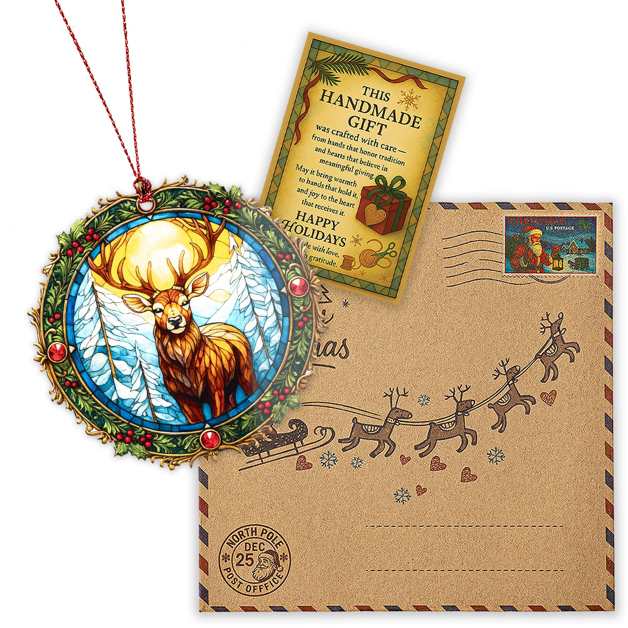Christmas ornament 2025 with festive presentation