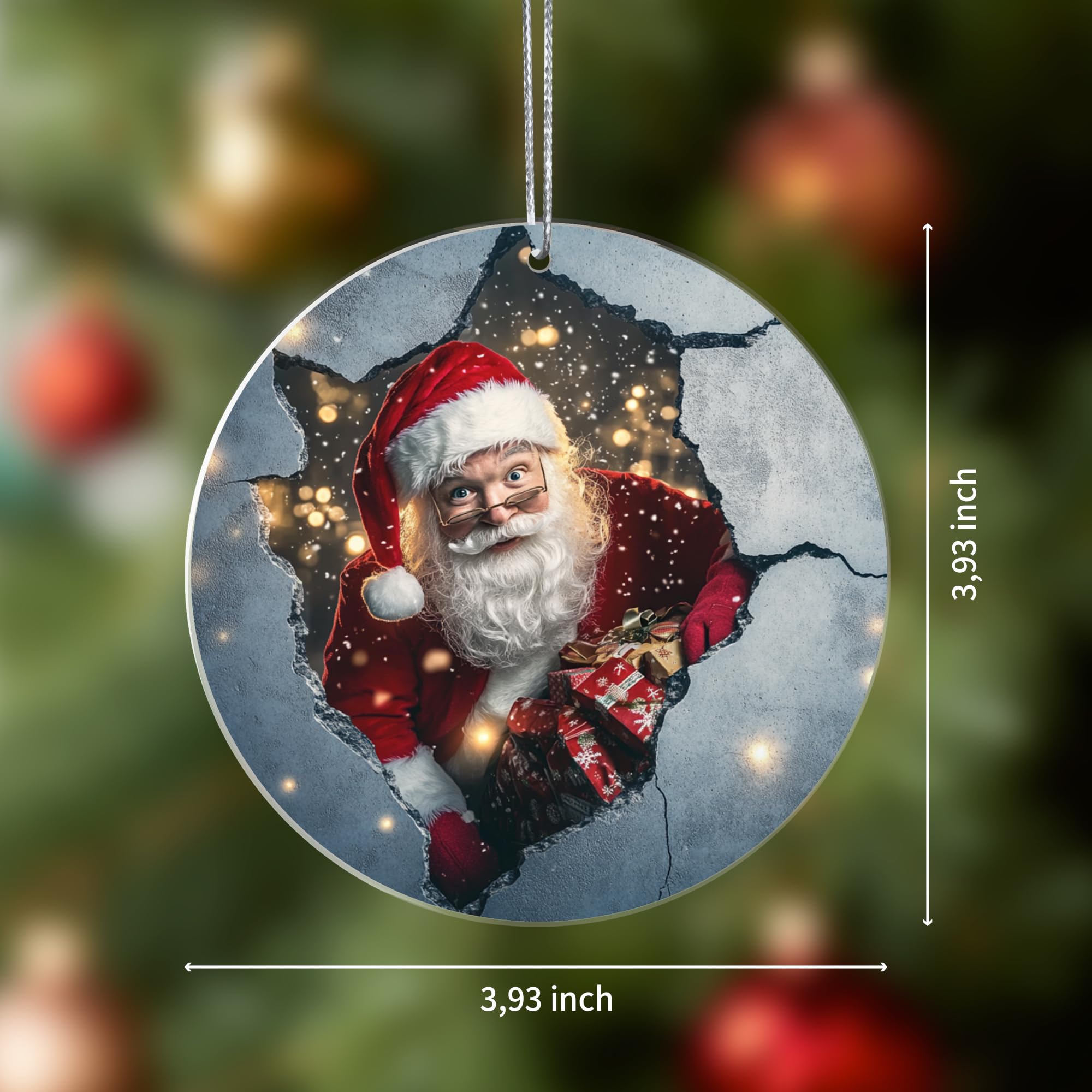 Acrylic suncatcher ornament year 2025