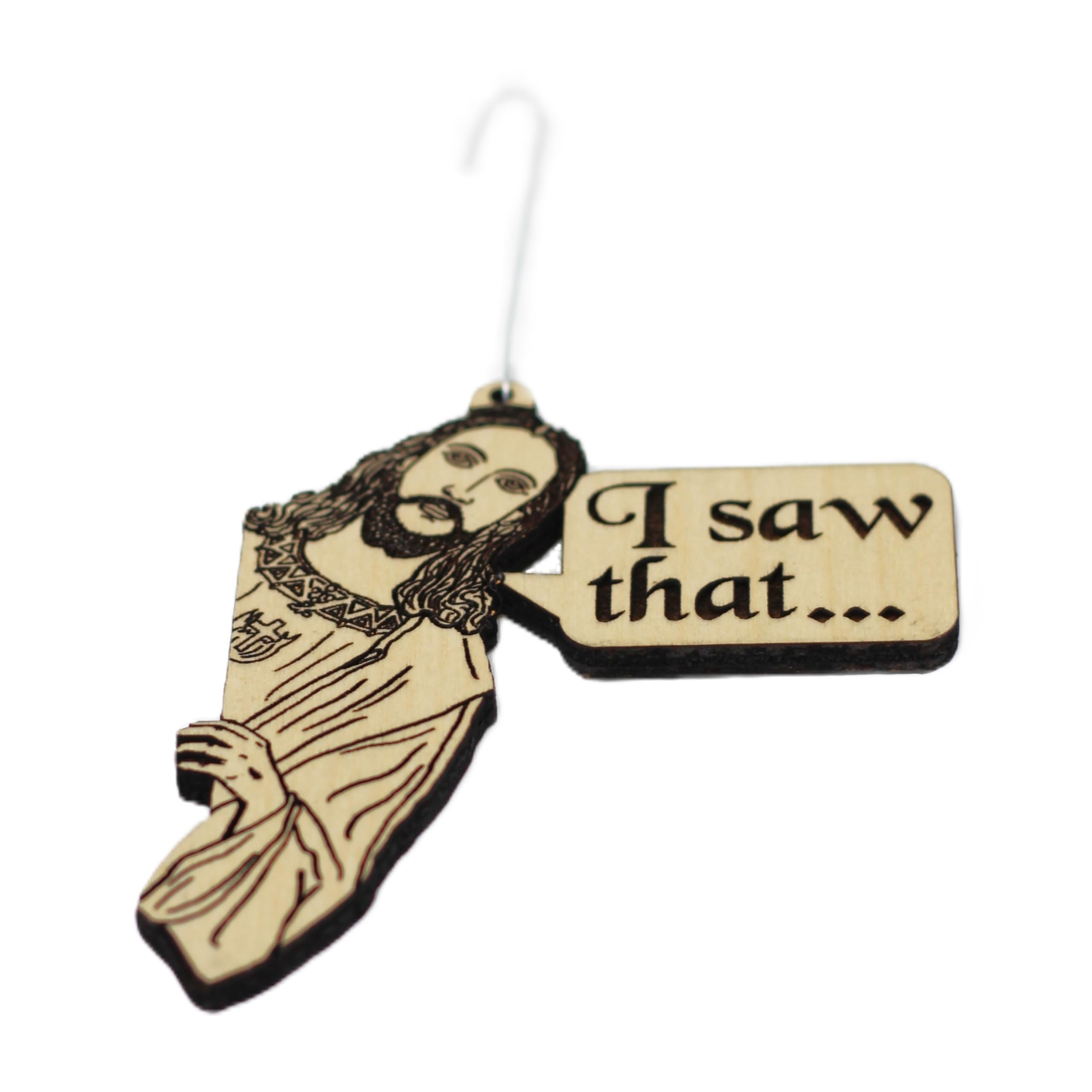Birch wood ornament hanger image