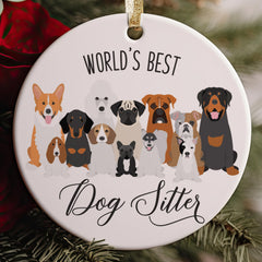 Gift-ready dog ornament with coordinating gift box and To From tag