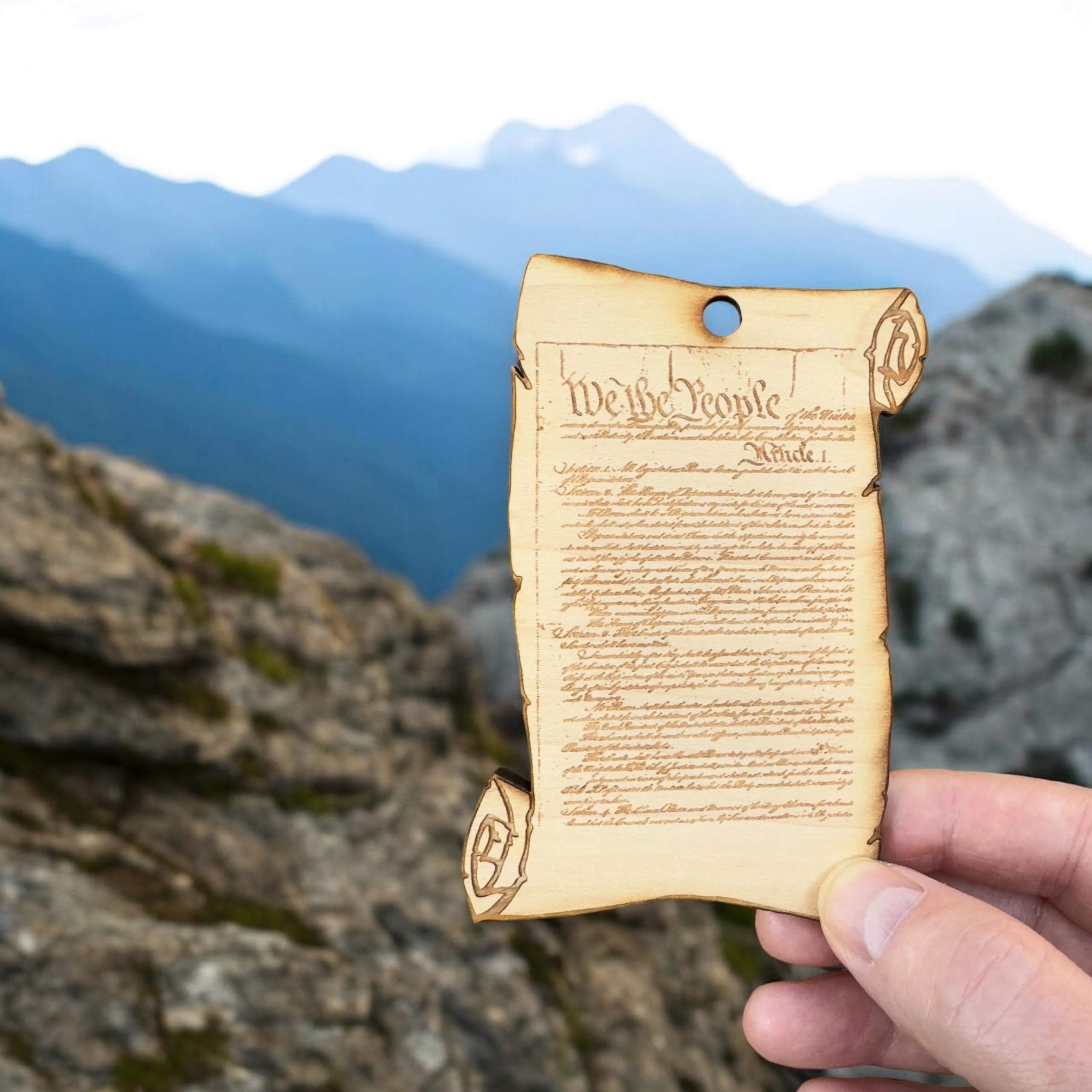 Christmas gift ornament Scroll We The People image