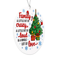 Christmas ornament with story card packaging and box