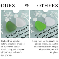 Christmas stocking stuffer sea glass ornament