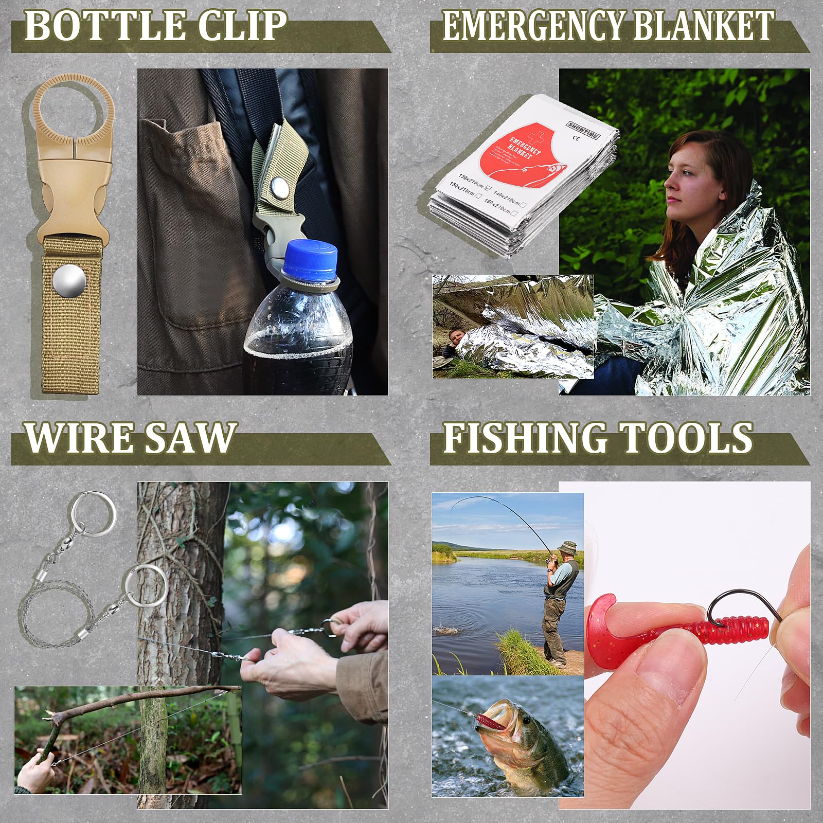 14 in 1 hatchet with fire starter and tools