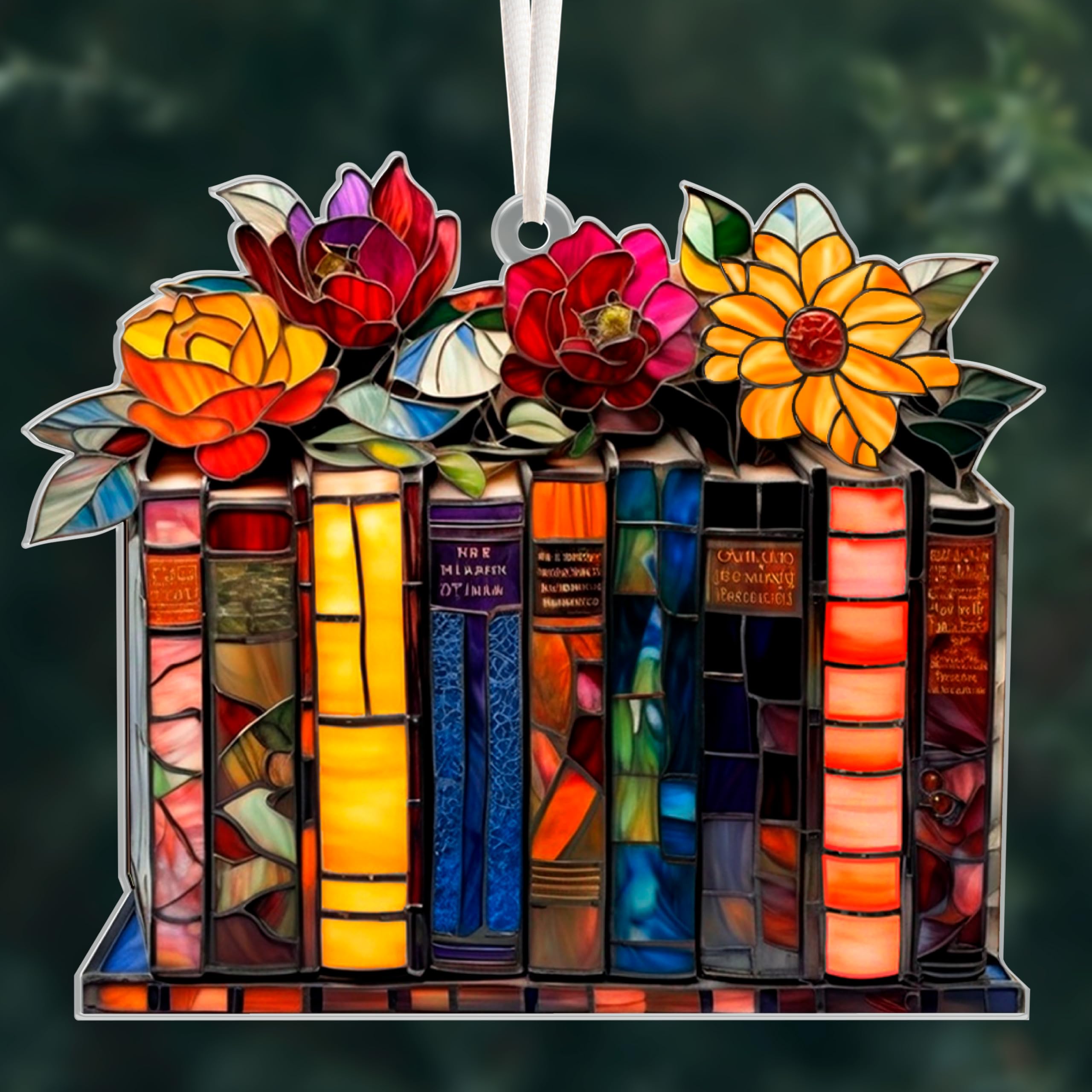Christmas tree decor book lover gift for women