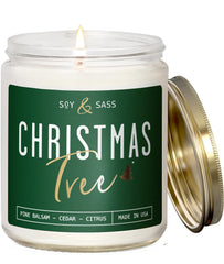 Christmas Tree Candles 9oz soy candle