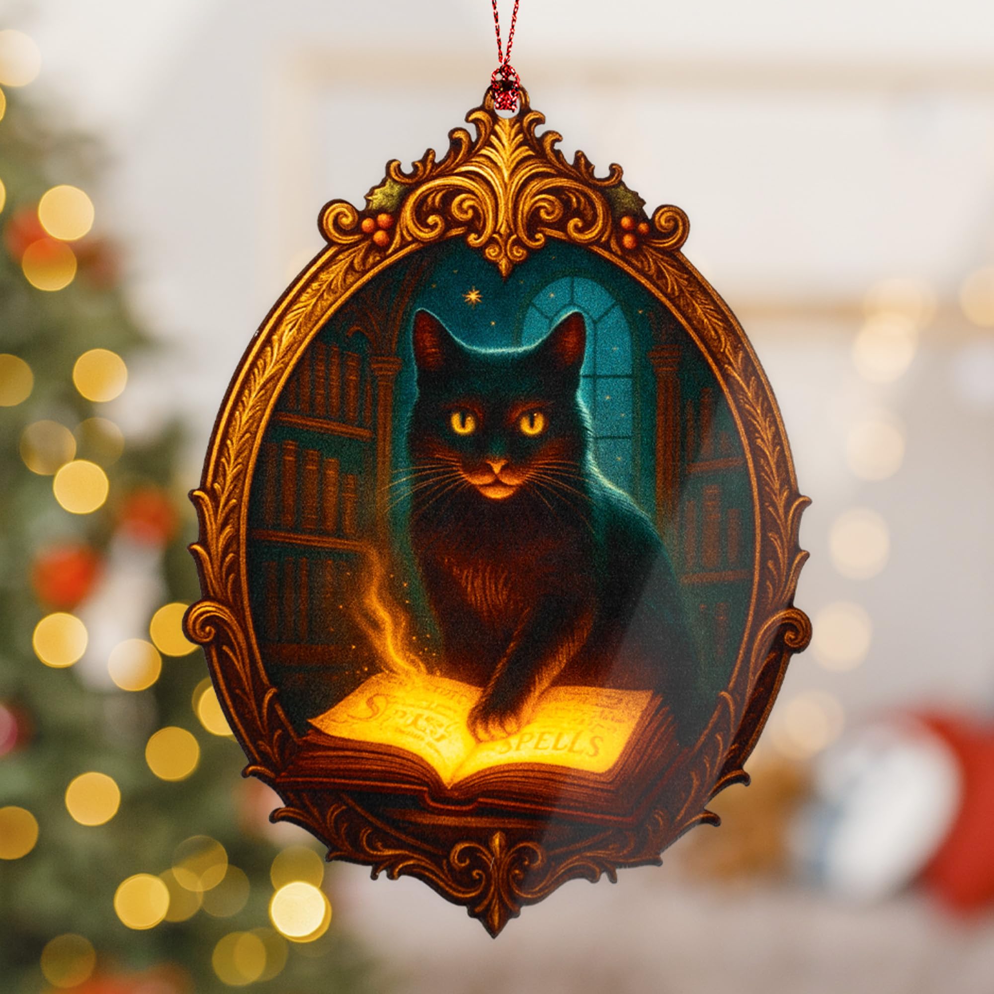 Holiday keepsake ornament on Christmas tree display