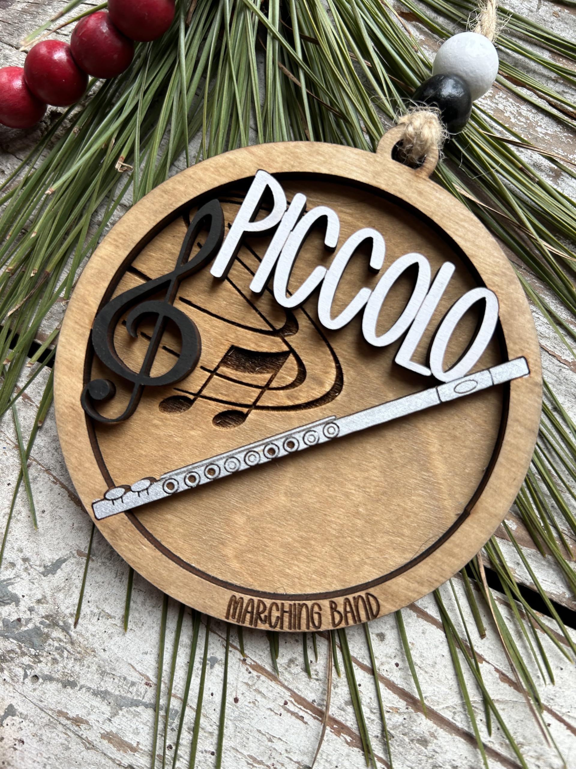 Approx 3 3/4 inch wide ornament for Christmas tree