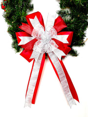 Bow for wreaths doors windows walls stairs and lanterns