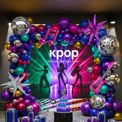 Chrome Balloon Garland Arch Kit 130pcs main kit