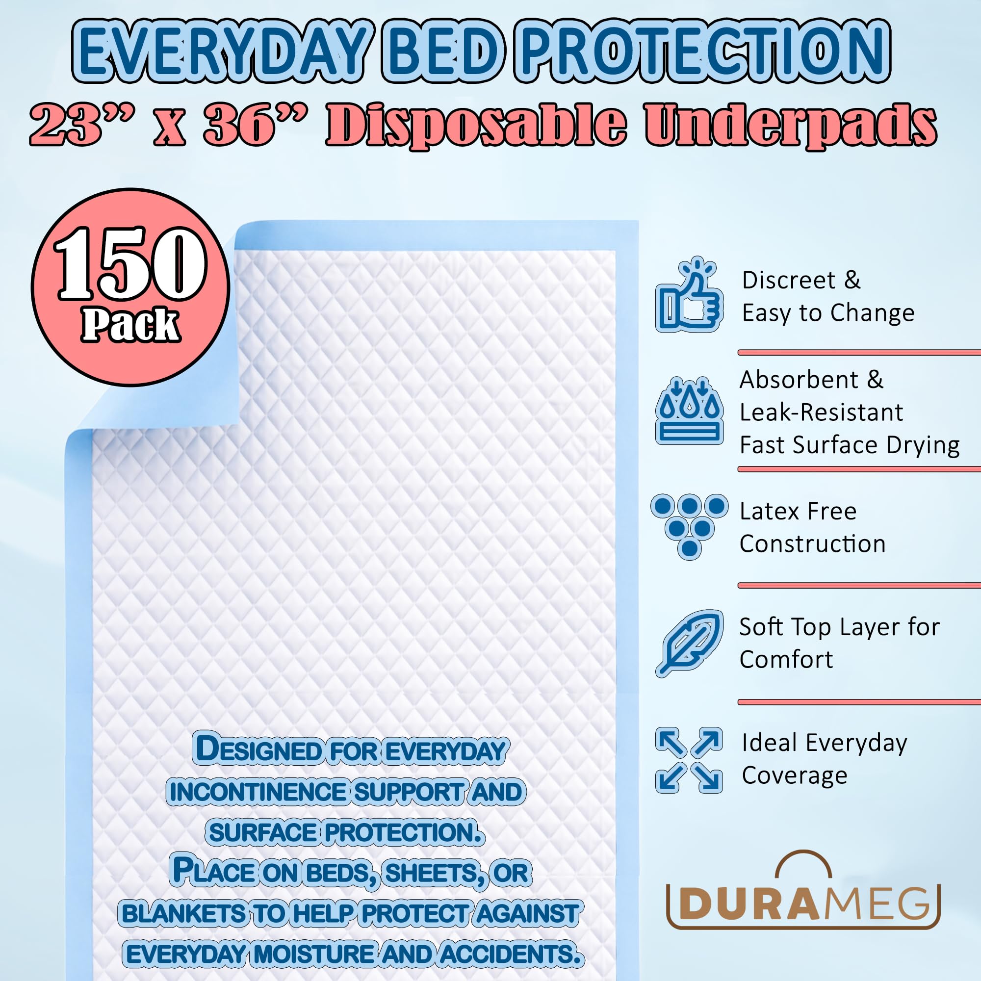 23x36 disposable underpads for bed pads and chux pads