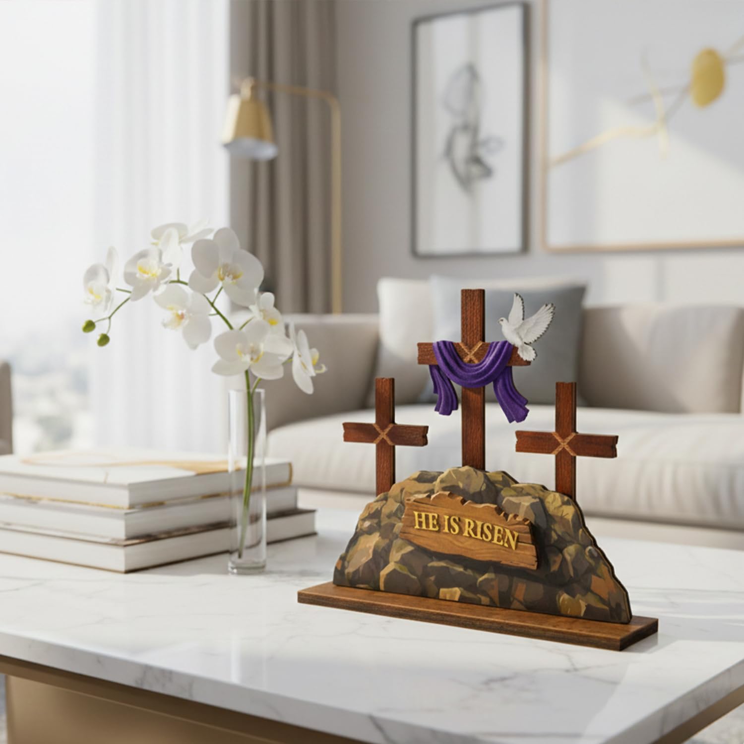 Giftable Christian Easter decor for family or church