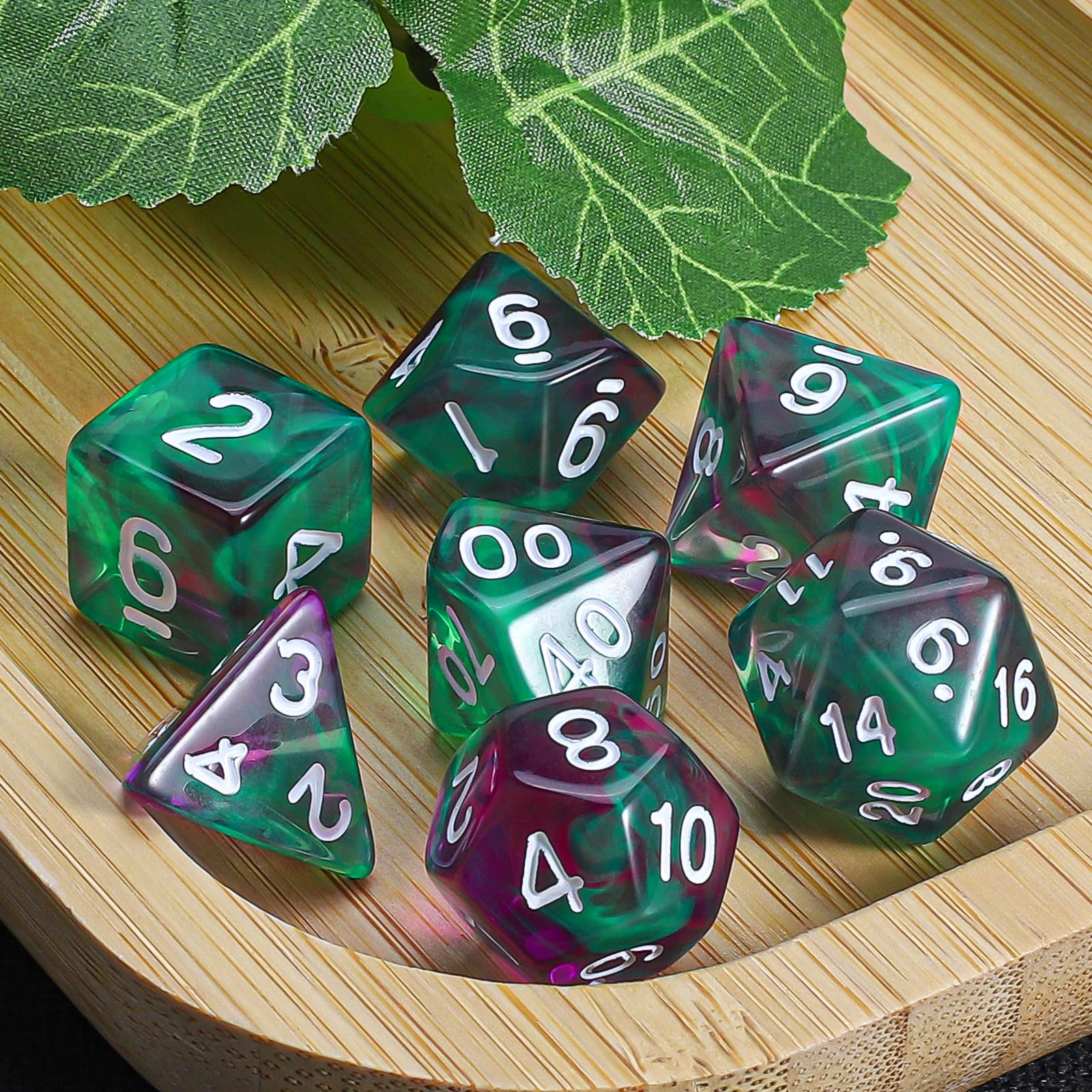 D8 die CiaraQ 7pcs polyhedral dice set