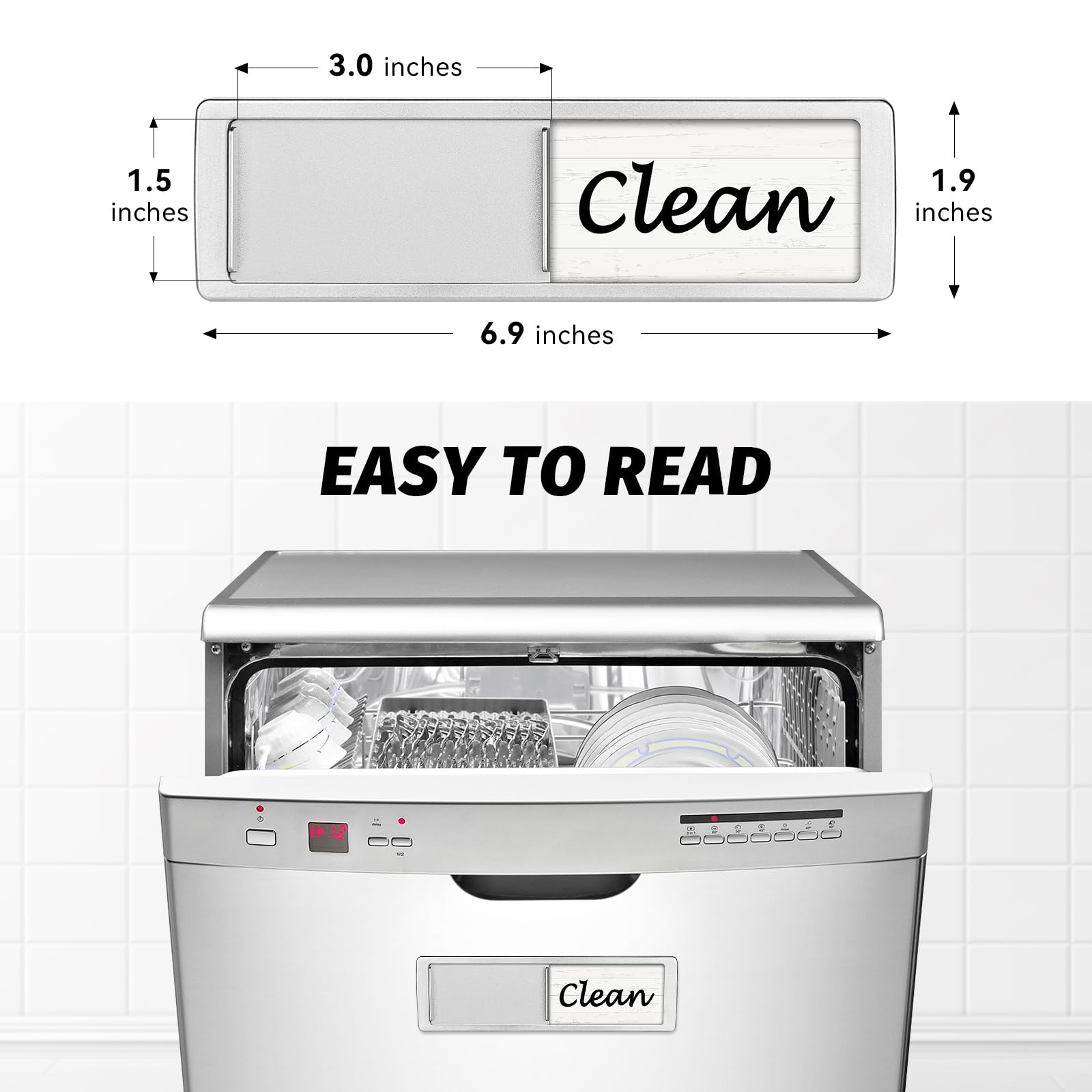Cimkiz 7x2 inch dishwasher magnet
