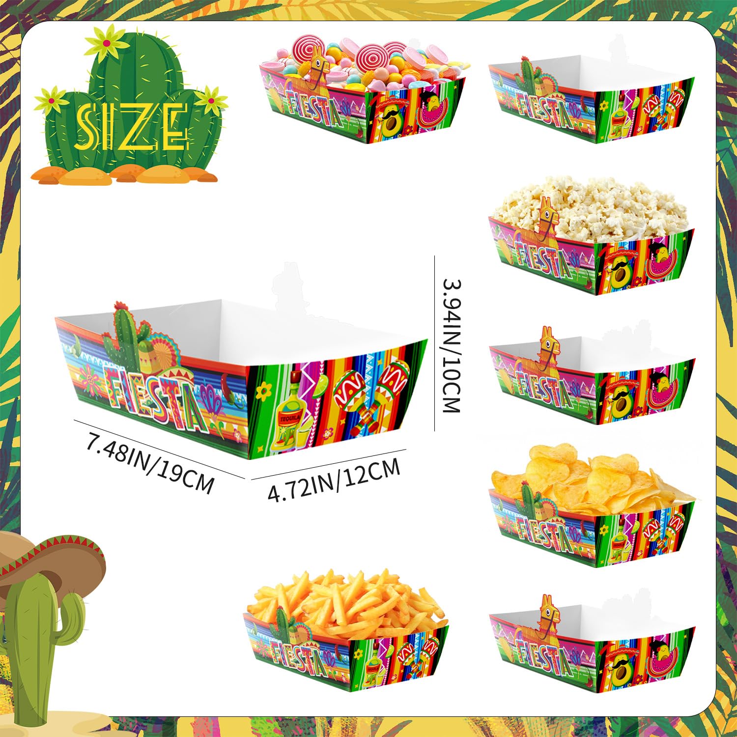 Semi-enclosed design for contained snacks