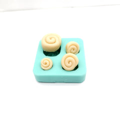 Assorted size cinnamon roll mold for candle making