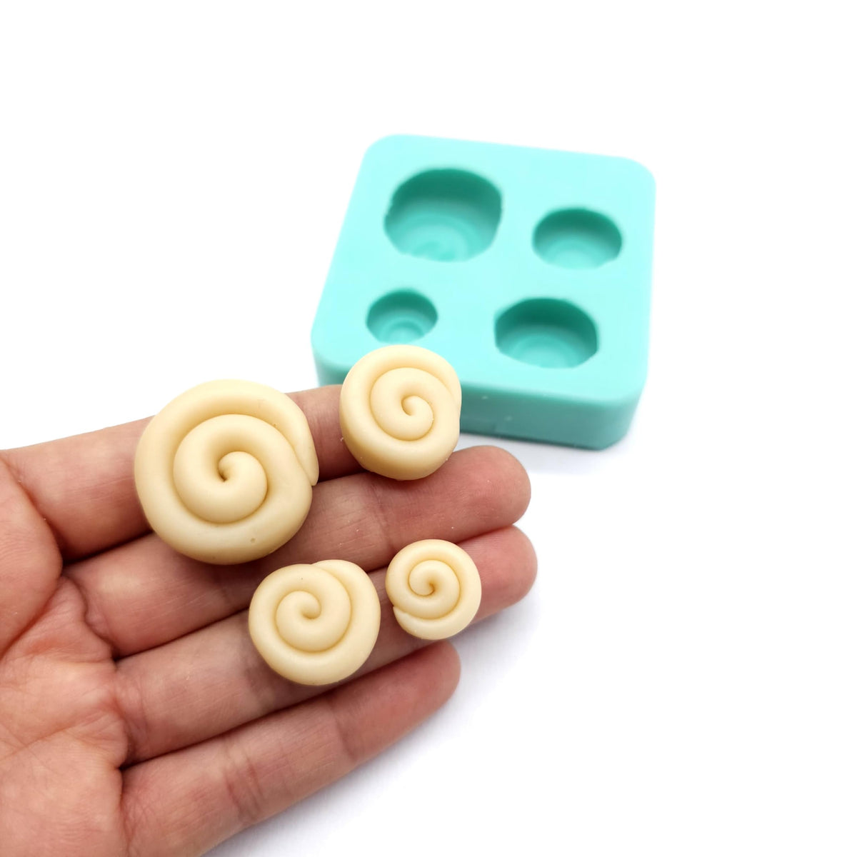 Cinnamon roll mold silicone Model H multi size