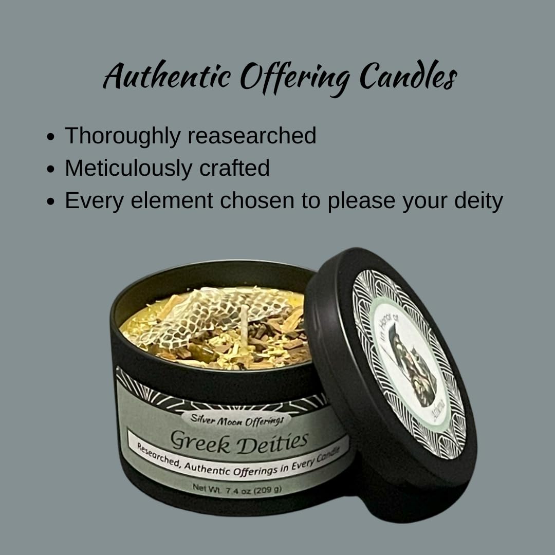 Cinnamon scented candle for Athena offerings
