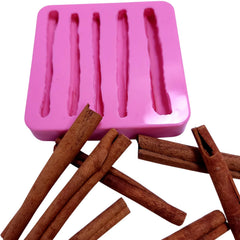 Cinnamon silicone mold five cavities for resin