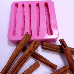 Flexible cinnamon silicone mold for wax and soap