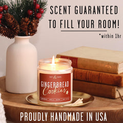 Cinnamon vanilla scented soy candle profile