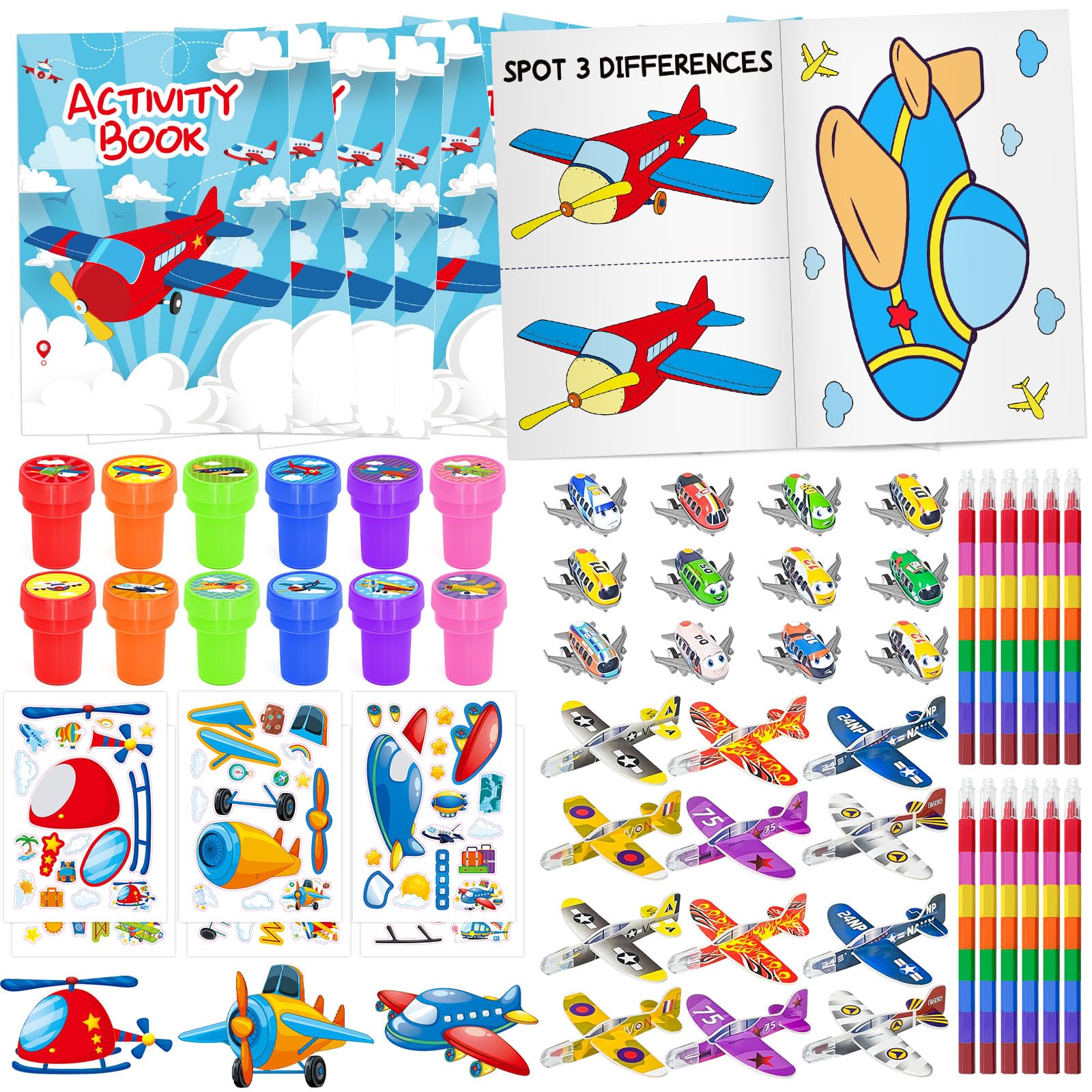 Cinrobiye airplane party favors set packaging