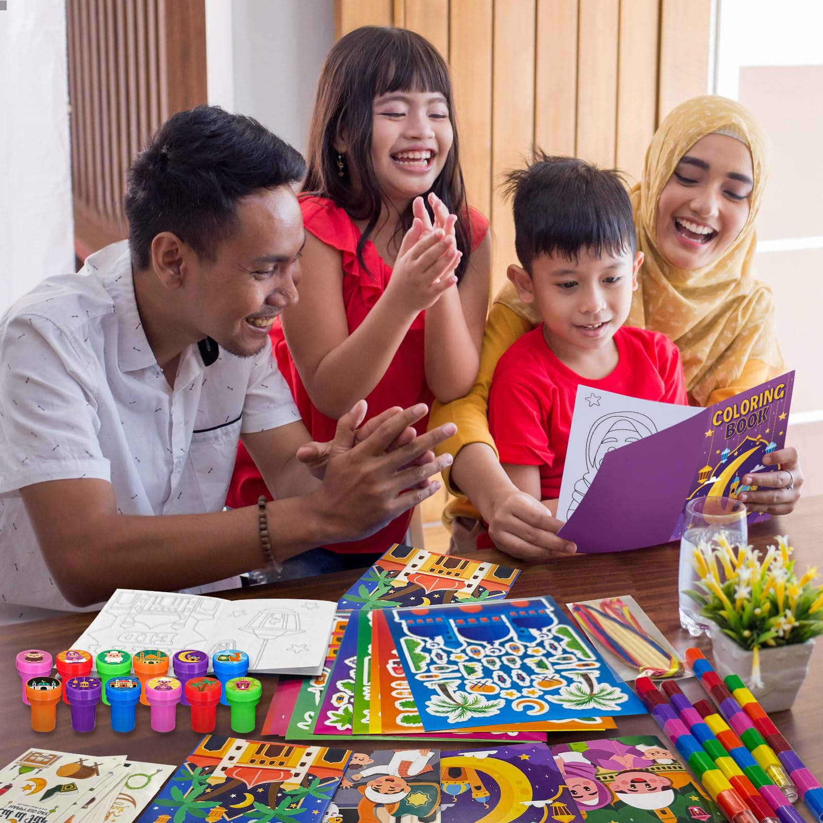 Ramadan coloring book size 4x6 inches from Cinrobiye