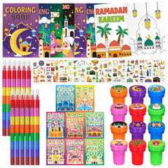 Cinrobiye Ramadan coloring books 60 piece set with 12 coloring books