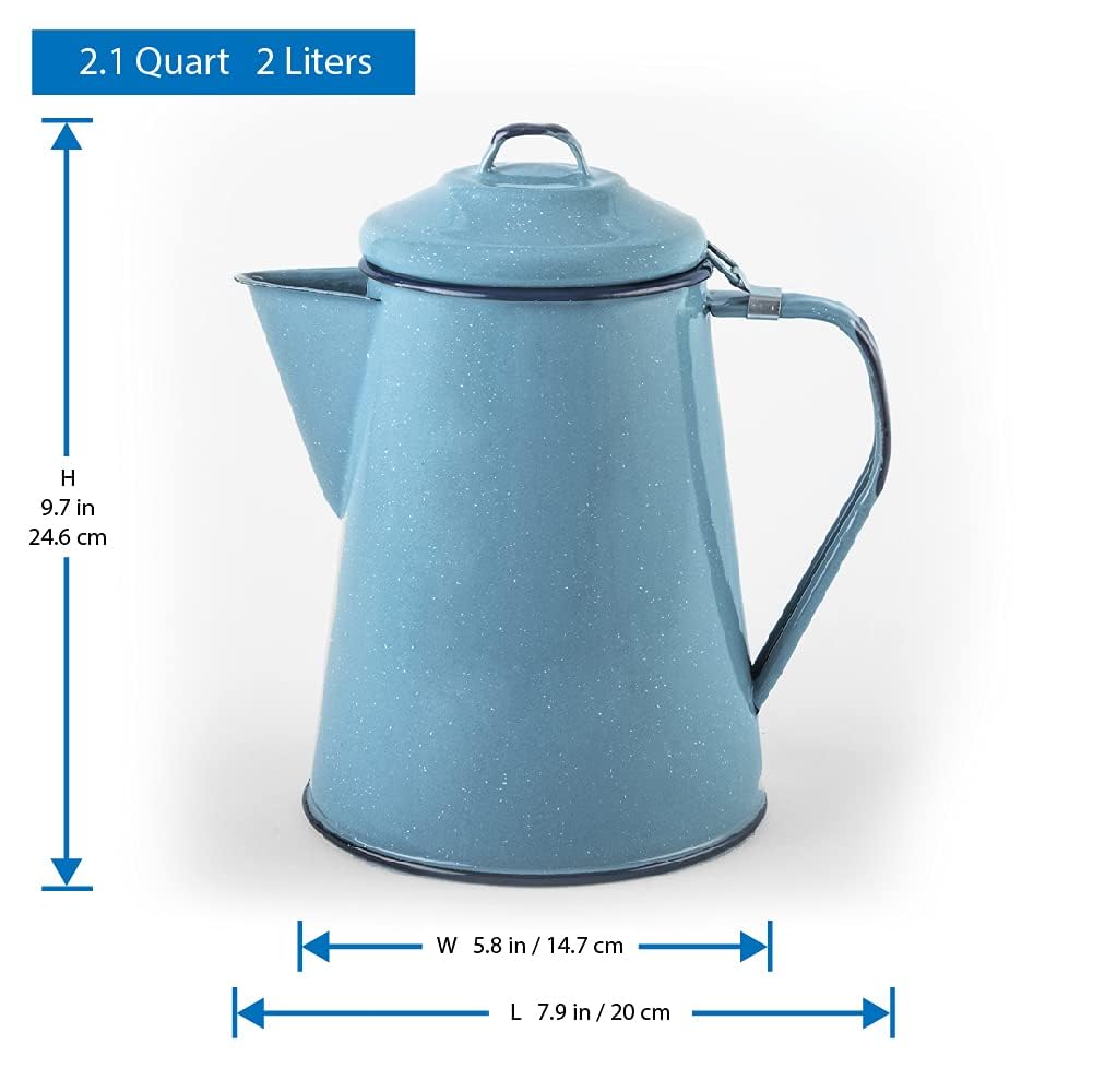 Scratch and corrosion resistant enamelware pot