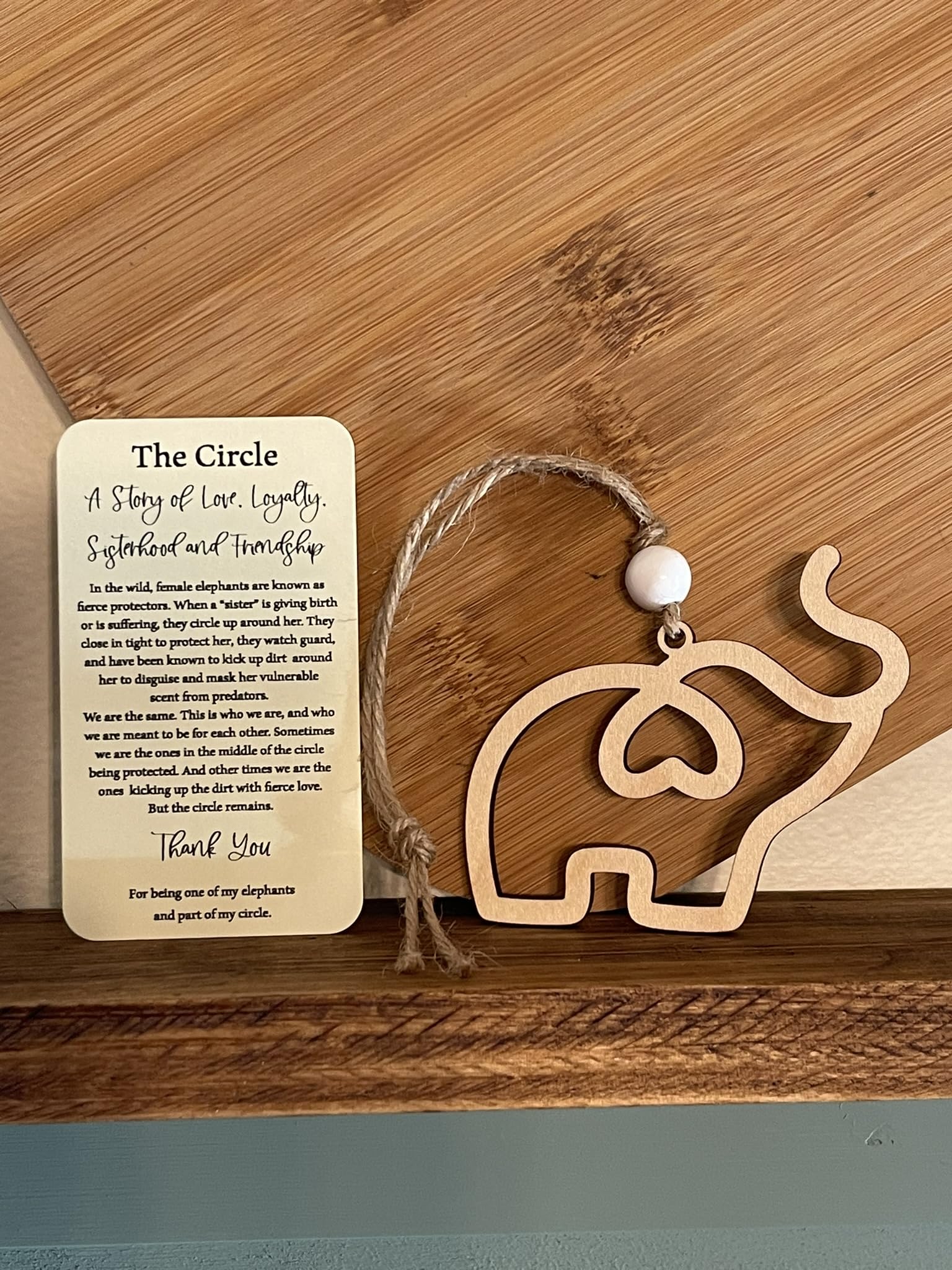 The Circle sisterhood friendship ornament design
