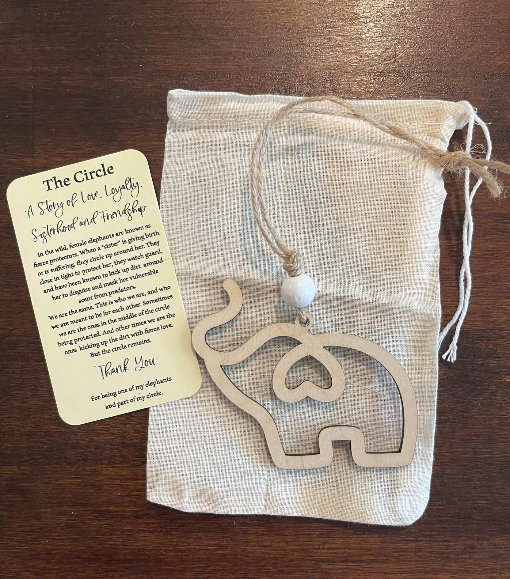 Juke twine string included with The Circle ornament