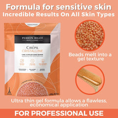 Cristalline 800g wax beads packaging