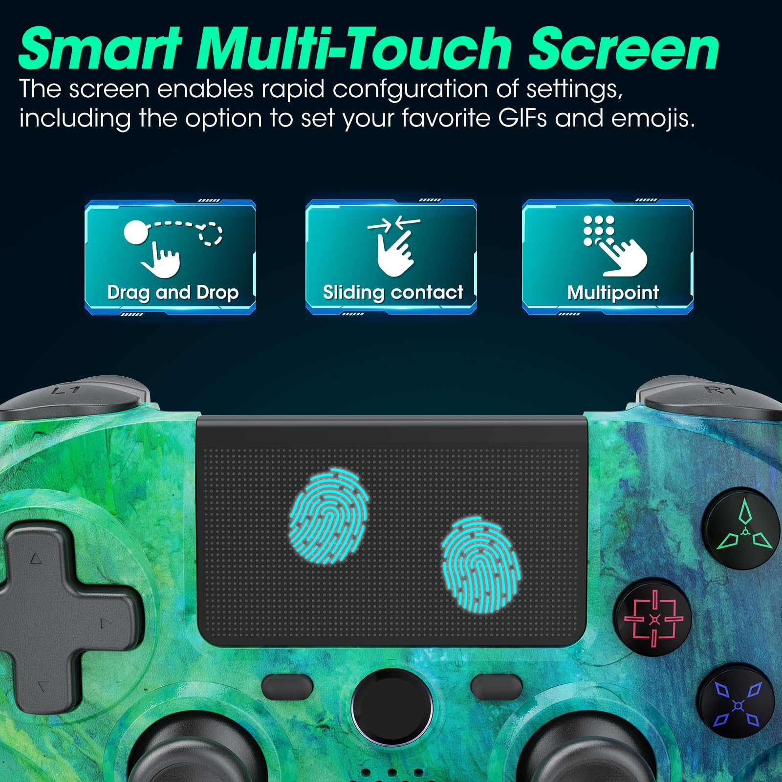 Citnh PS4 Pro Slim compatible wireless controller