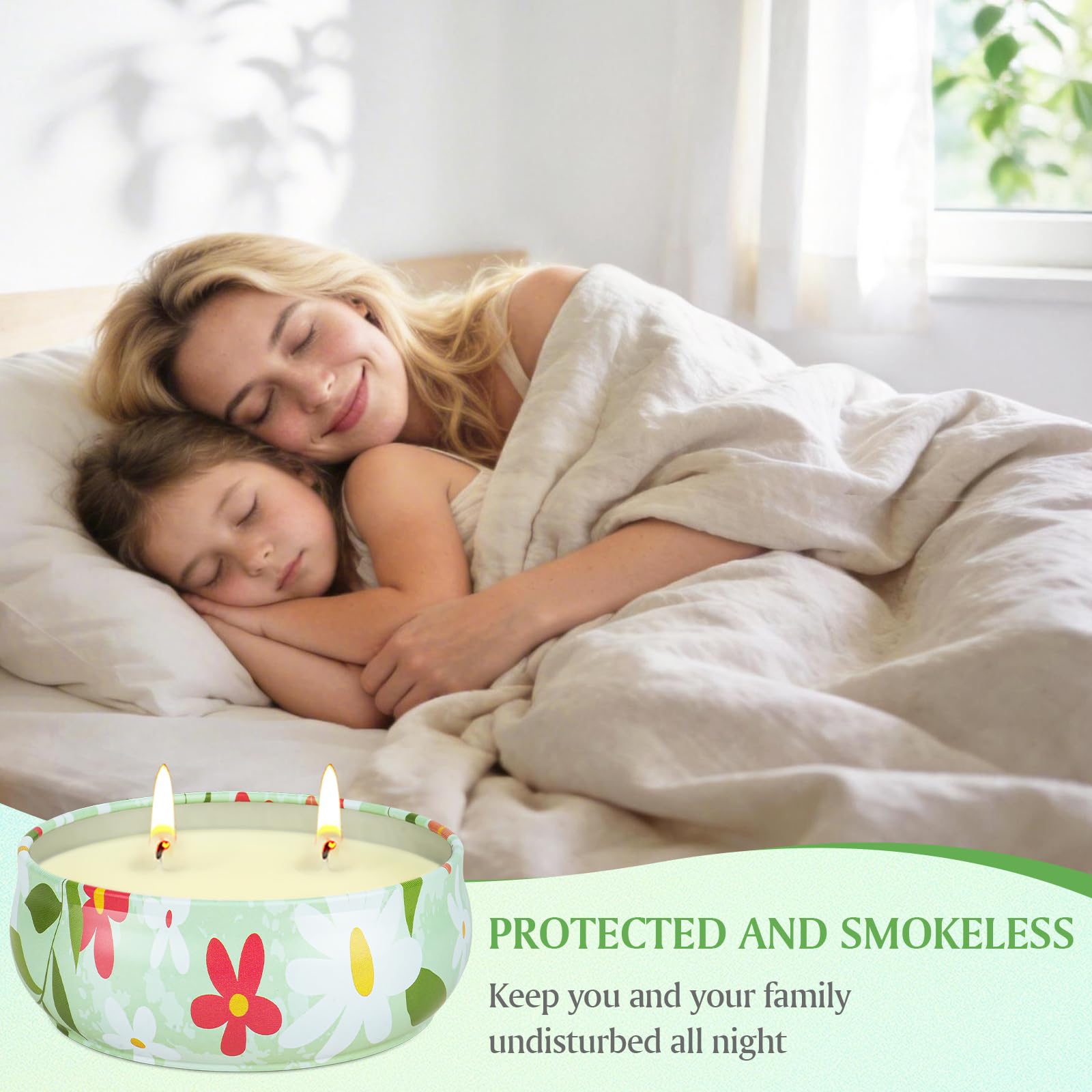 Reusable jar candle tin from citronella bulk pack
