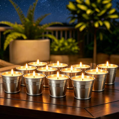 Citronella Candles Outdoor 12 pack 2oz tin candles