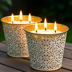 Citronella Candles Outdoor 28oz large candle with three wicks