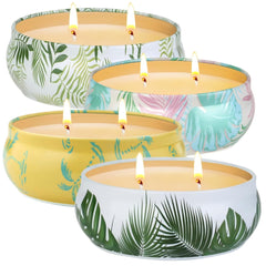 Citronella Candles Outdoor 4 Pack Lemongrass candle tin jar