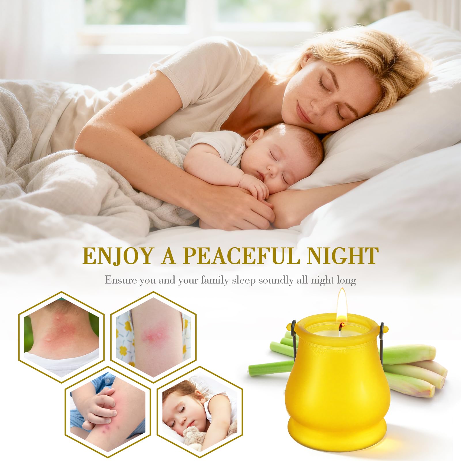 Decorative lantern style citronella candle for garden path