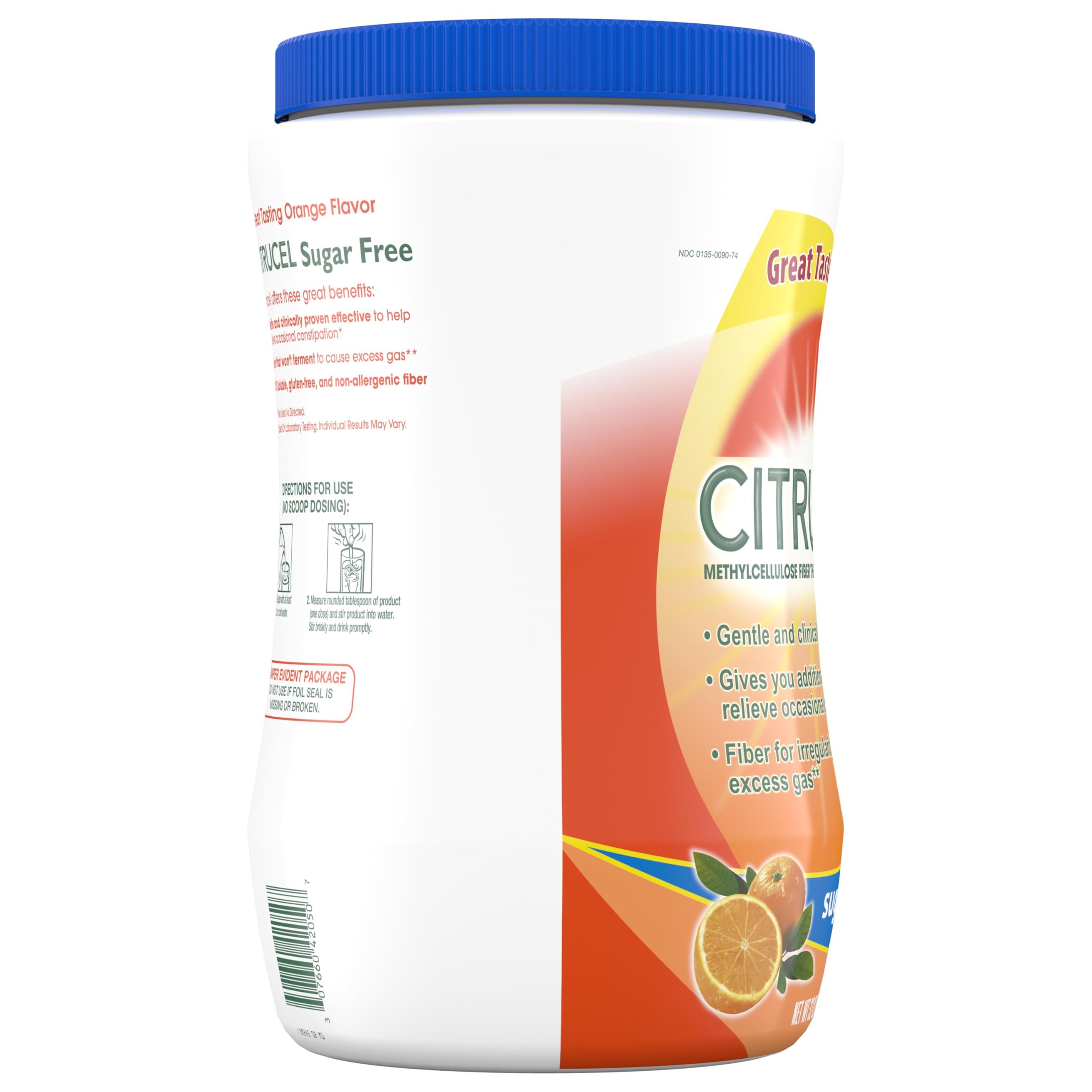 Mixing directions with water for Citrucel powder