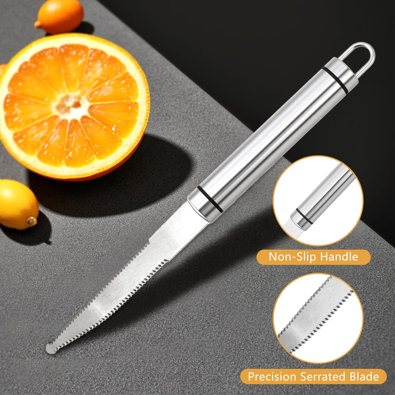 Dishwasher safe citrus knife for easy cleaning