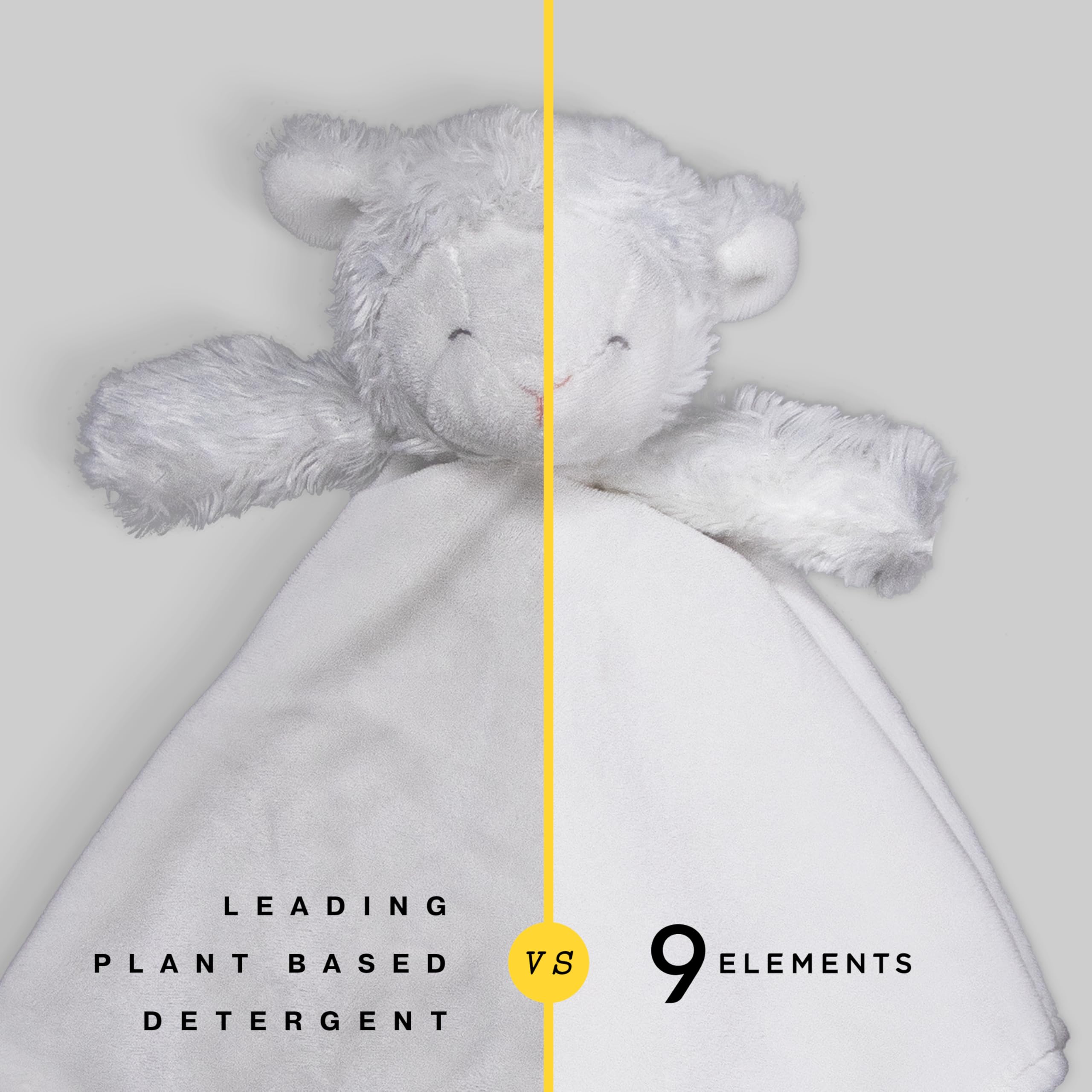 Citrus scent packaging for 9 Elements detergent