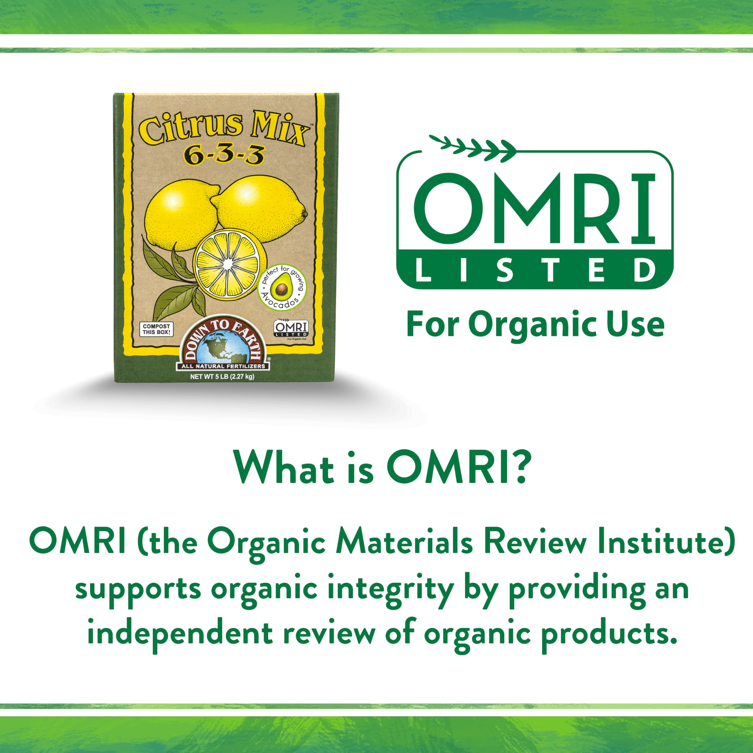 Organic citrus fertilizer for gardens 5 lb