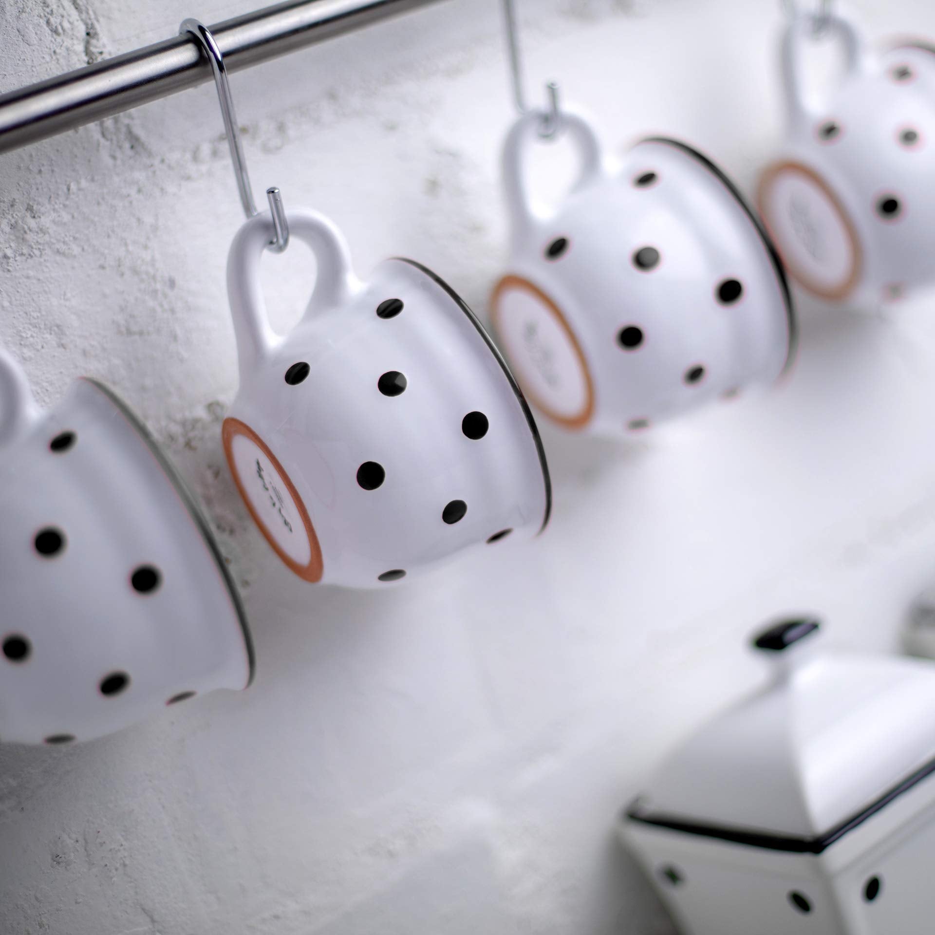 Polka dot ceramic cup City to Cottage 250ml