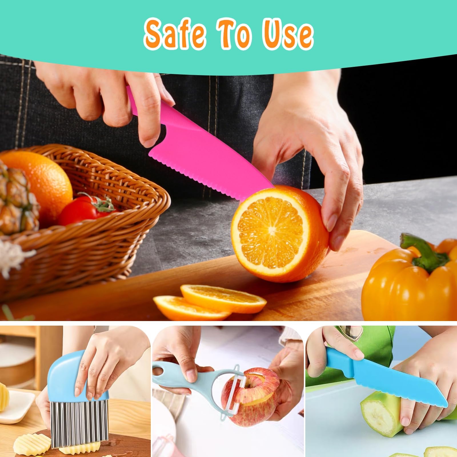 Non-slip handle on CKKAPTURE kids knives