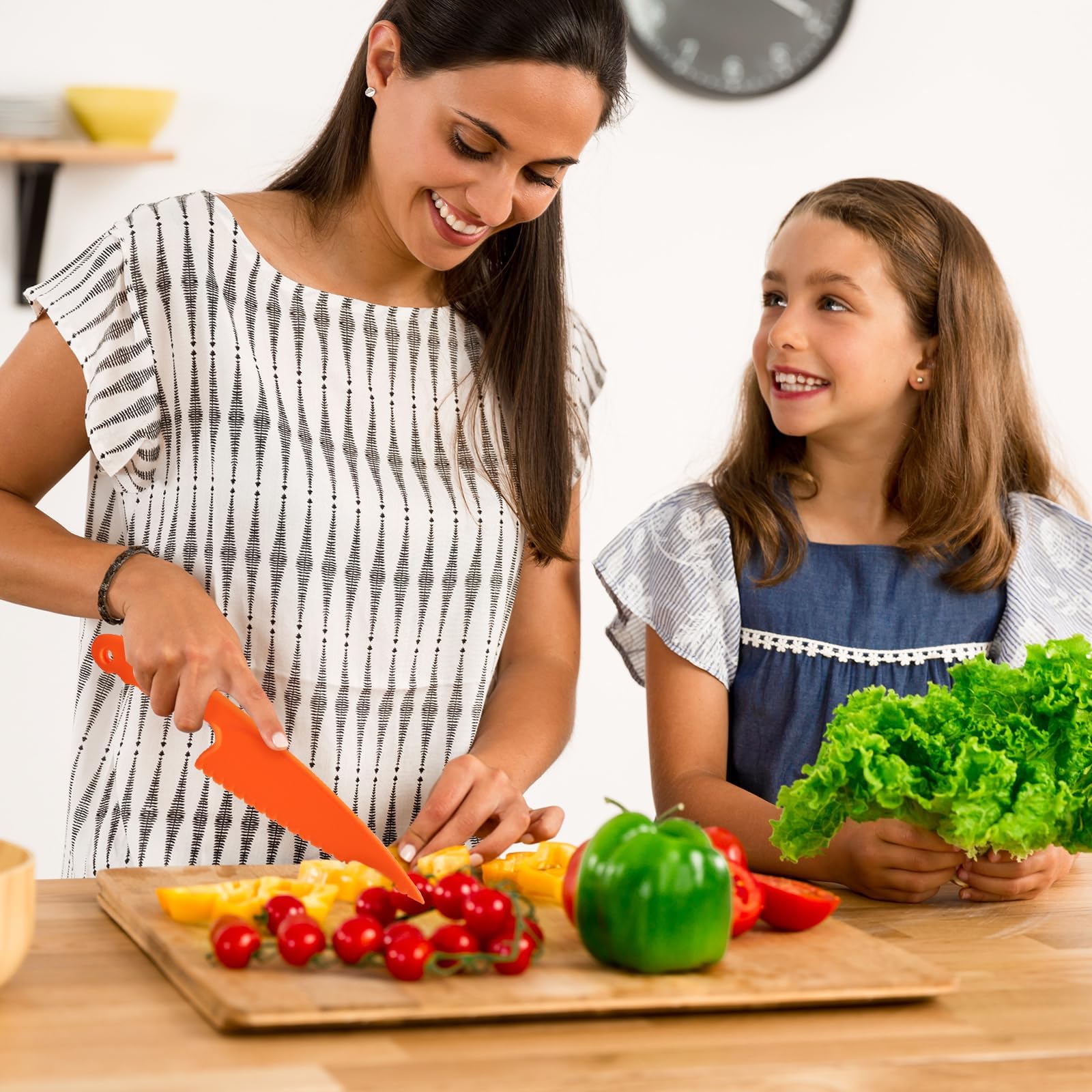 BPA-Free kid knives set for fruits and vegetables