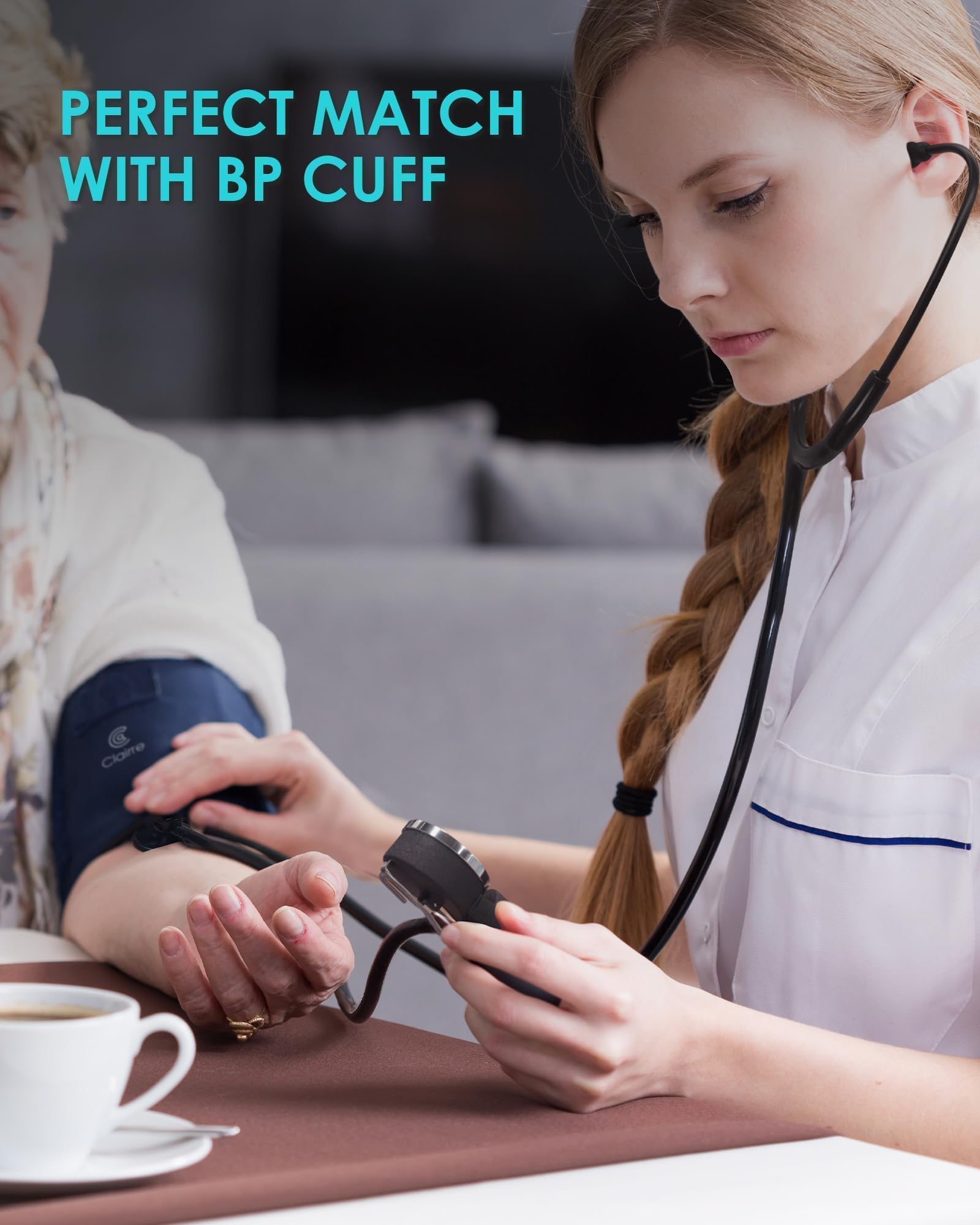 Stethoscope includes extra eartips spare diaphragm and user guide