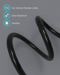 Flexible tubing and eartips on Clairre stethoscope