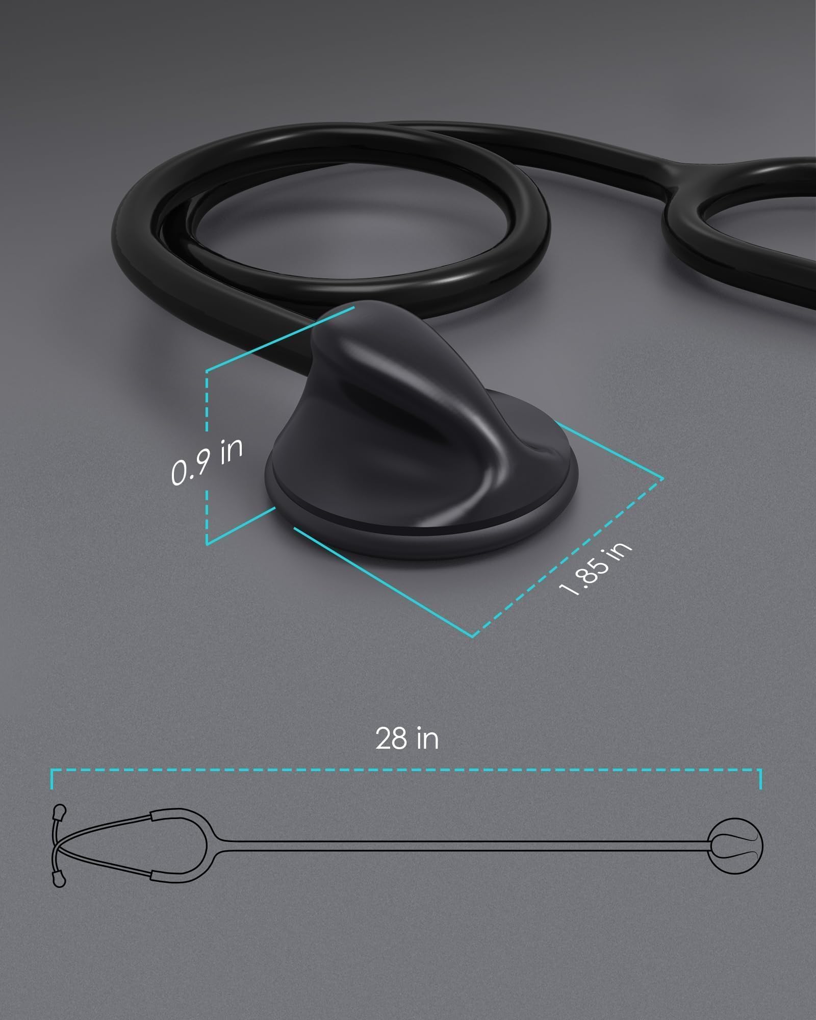 Storage case not included with Clairre single head stethoscope