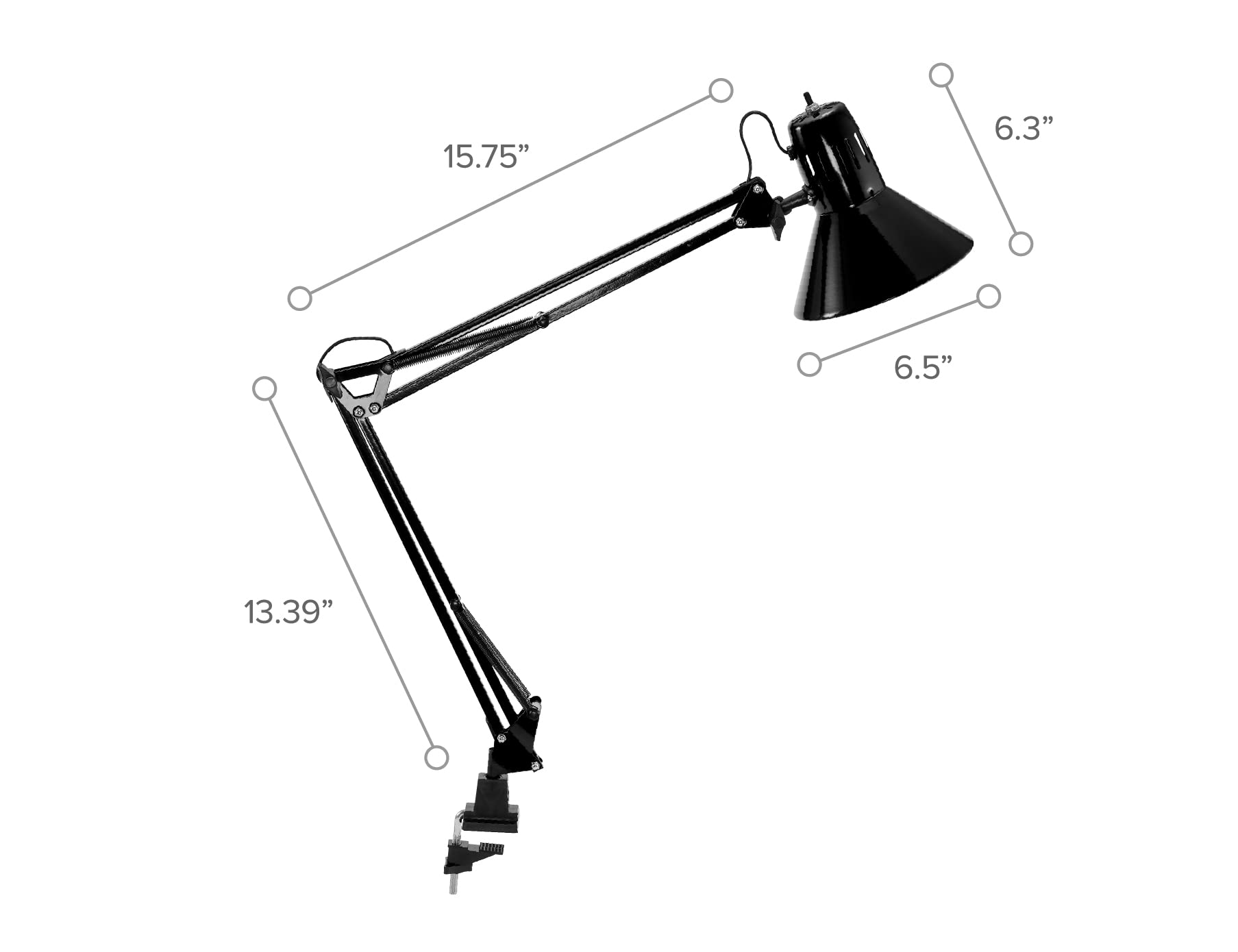 Lamp clearing monitor with long reach